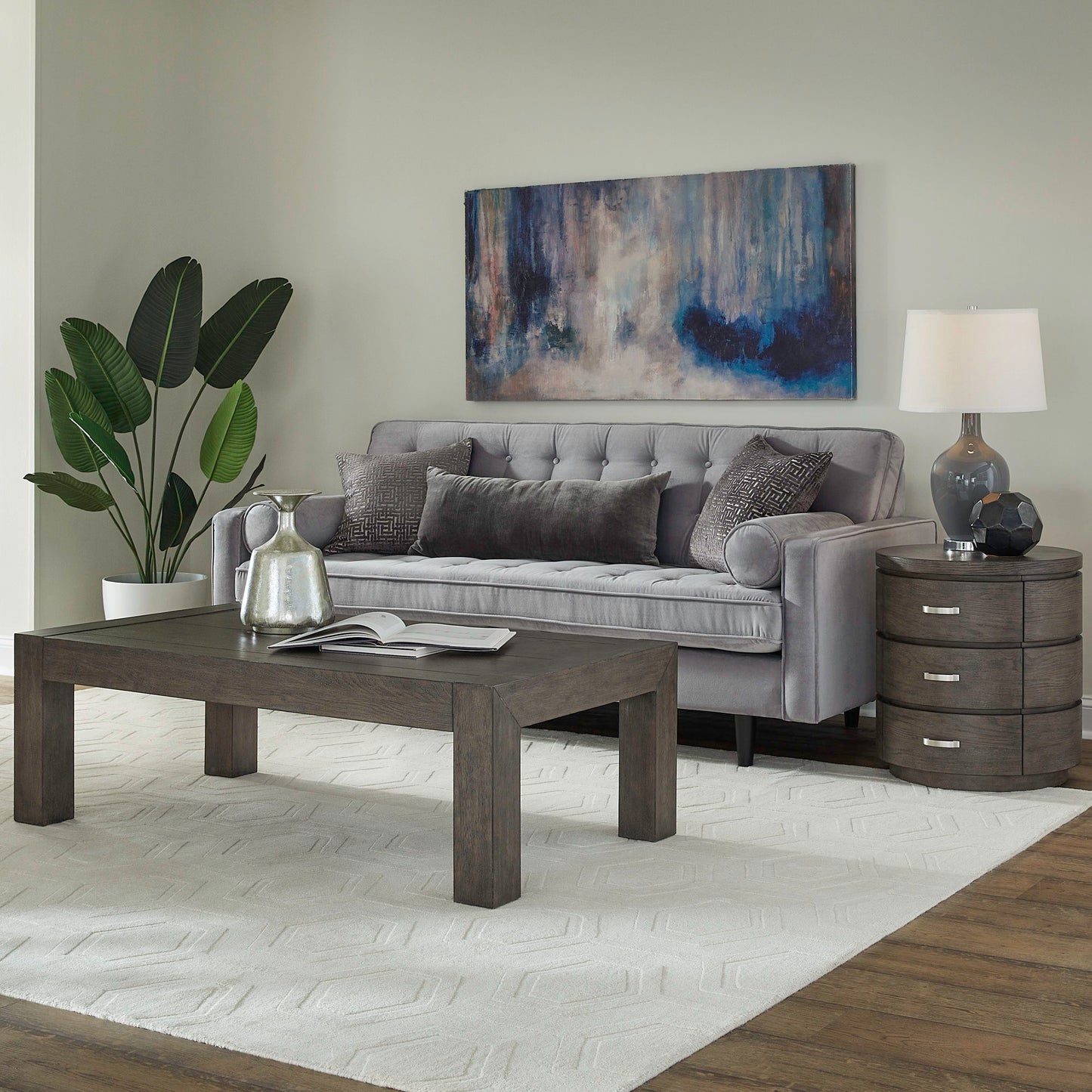 Cascade Falls - Opt 3 Piece Set - Satin Espresso - Hornell Furniture Outlet