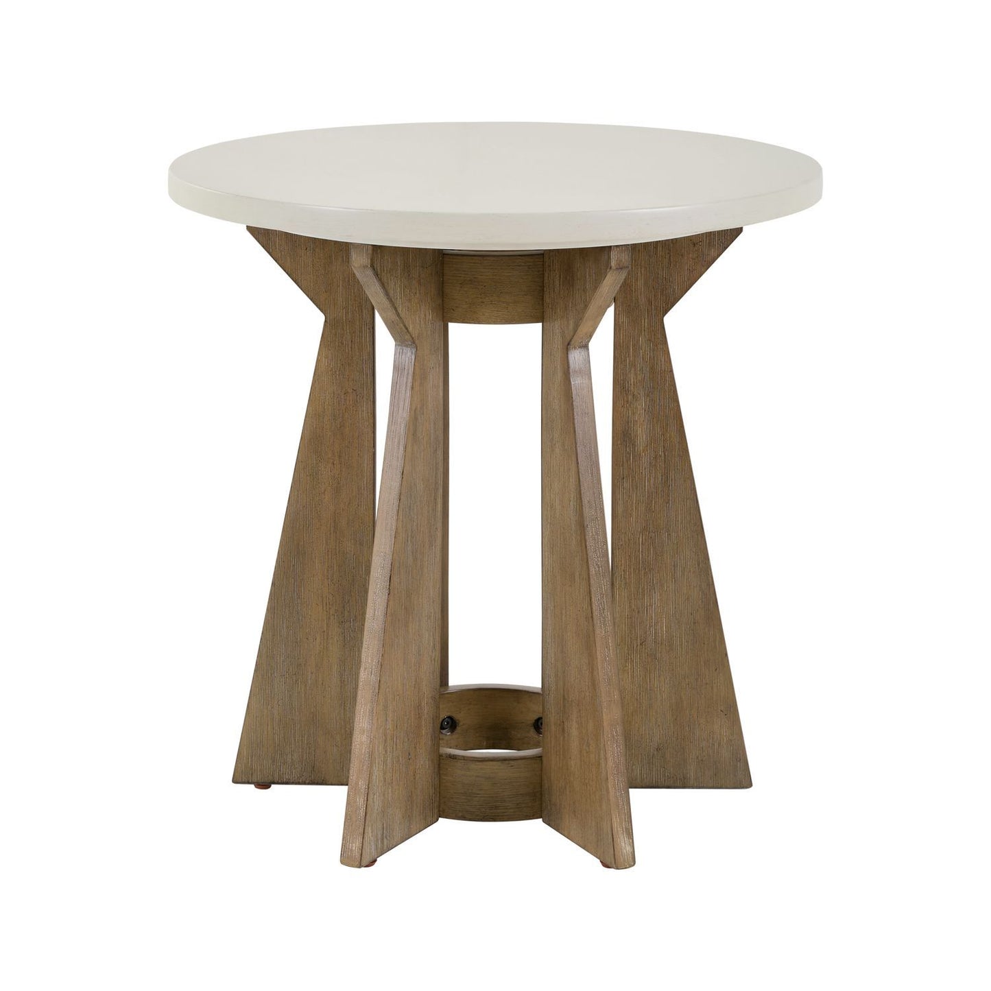 Berkley Square - Round End Table - Brown - Hornell Furniture Outlet