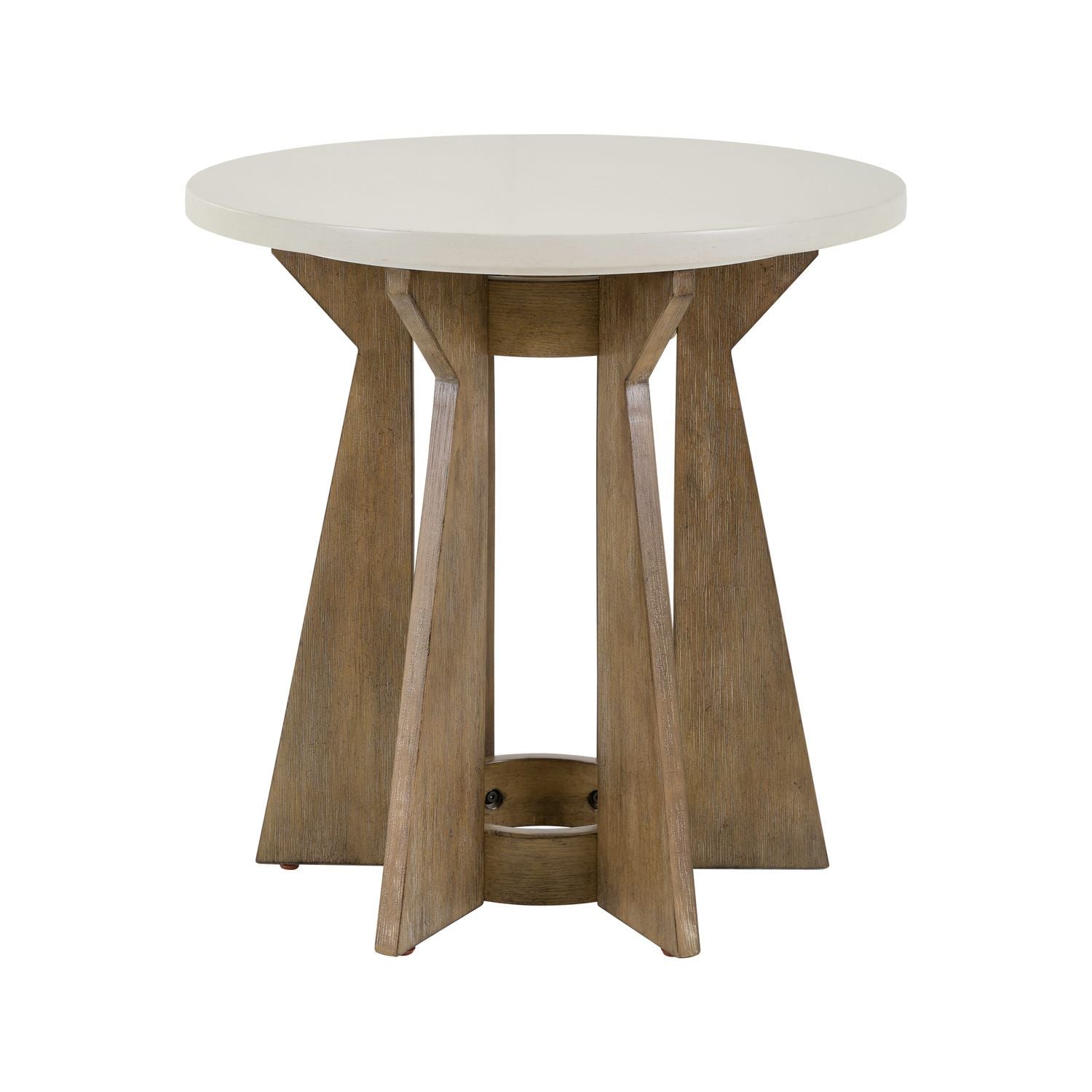 Berkley Square - Round End Table - Brown - Hornell Furniture Outlet