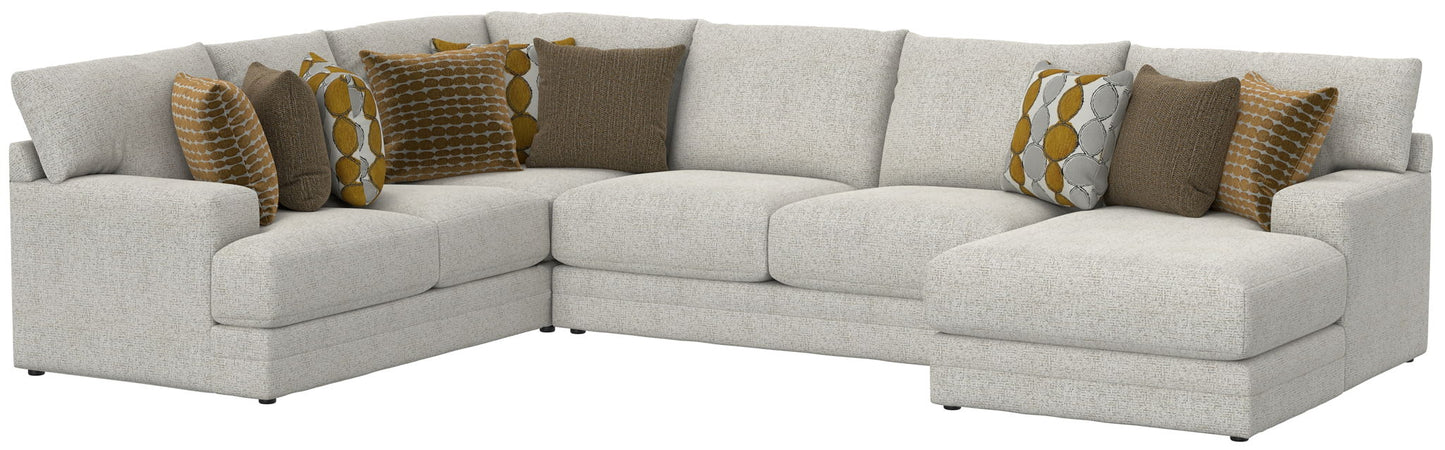 Tori - Sectional With Comfort Coil Seating And Accent Pillows Included - Hornell Furniture Outlet