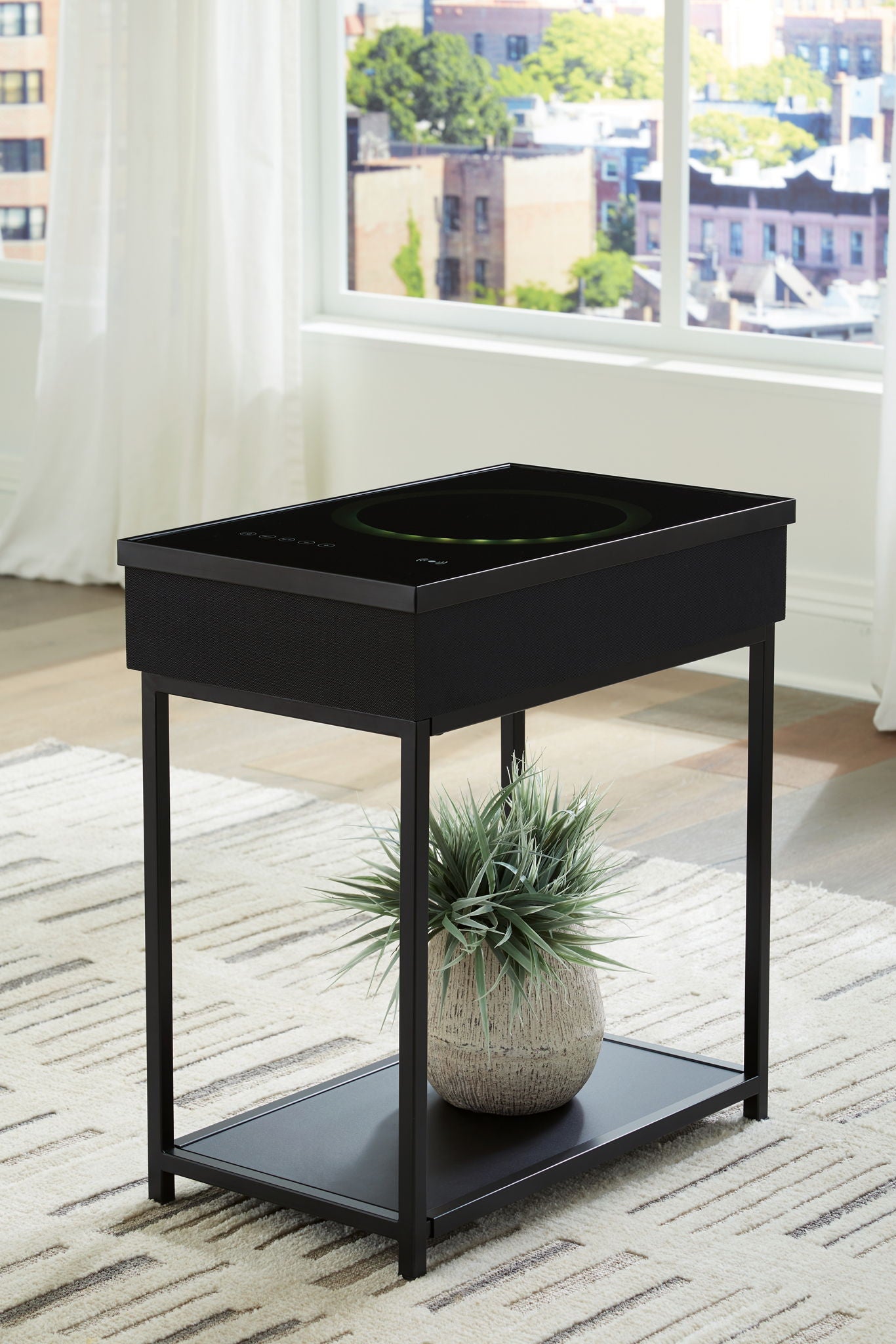 Gemmet - Black - Accent Table - Hornell Furniture Outlet