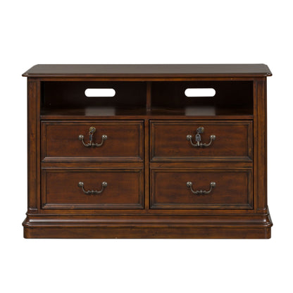 Brayton Manor - Jr Executive Media Lateral File - Dark Brown - Hornell Furniture Outlet