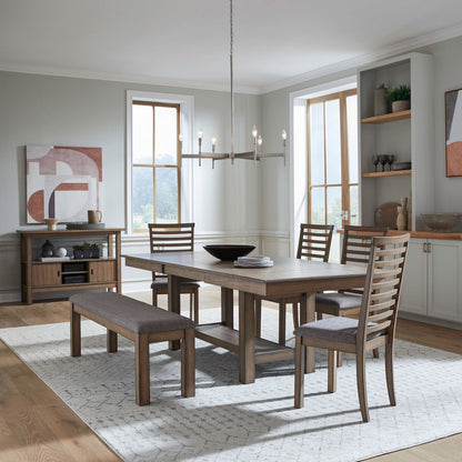 Brook Bay - Trestle Table Set - Hornell Furniture Outlet