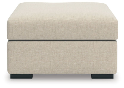 LadyMae - Twill - Oversized Accent Ottoman - Hornell Furniture Outlet