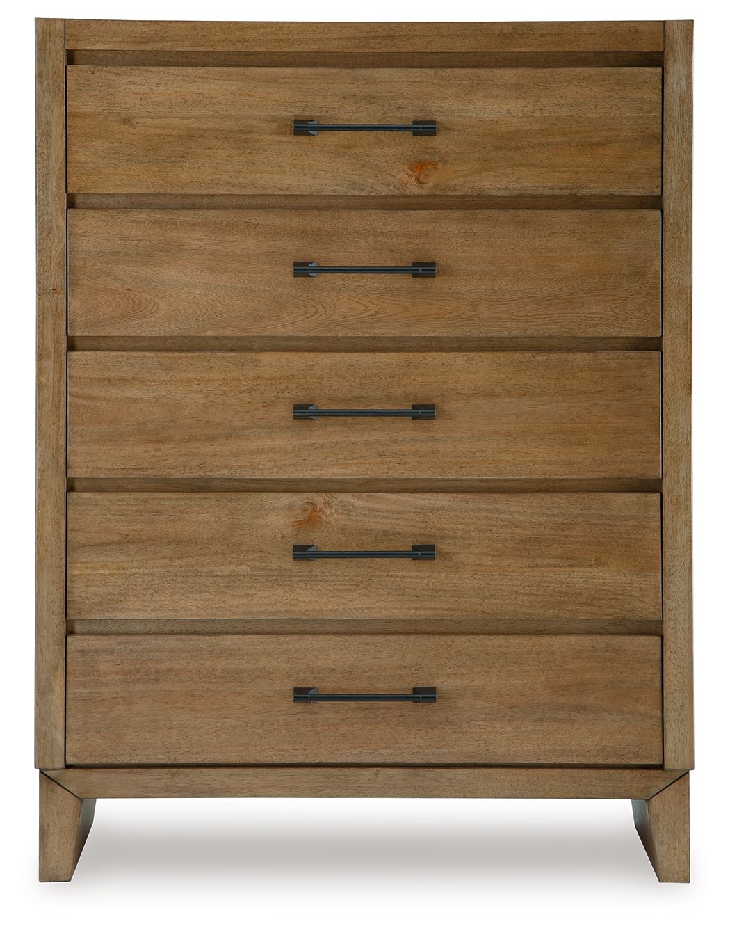 Sherbana - Light Brown - Five Drawer Chest - Hornell Furniture Outlet
