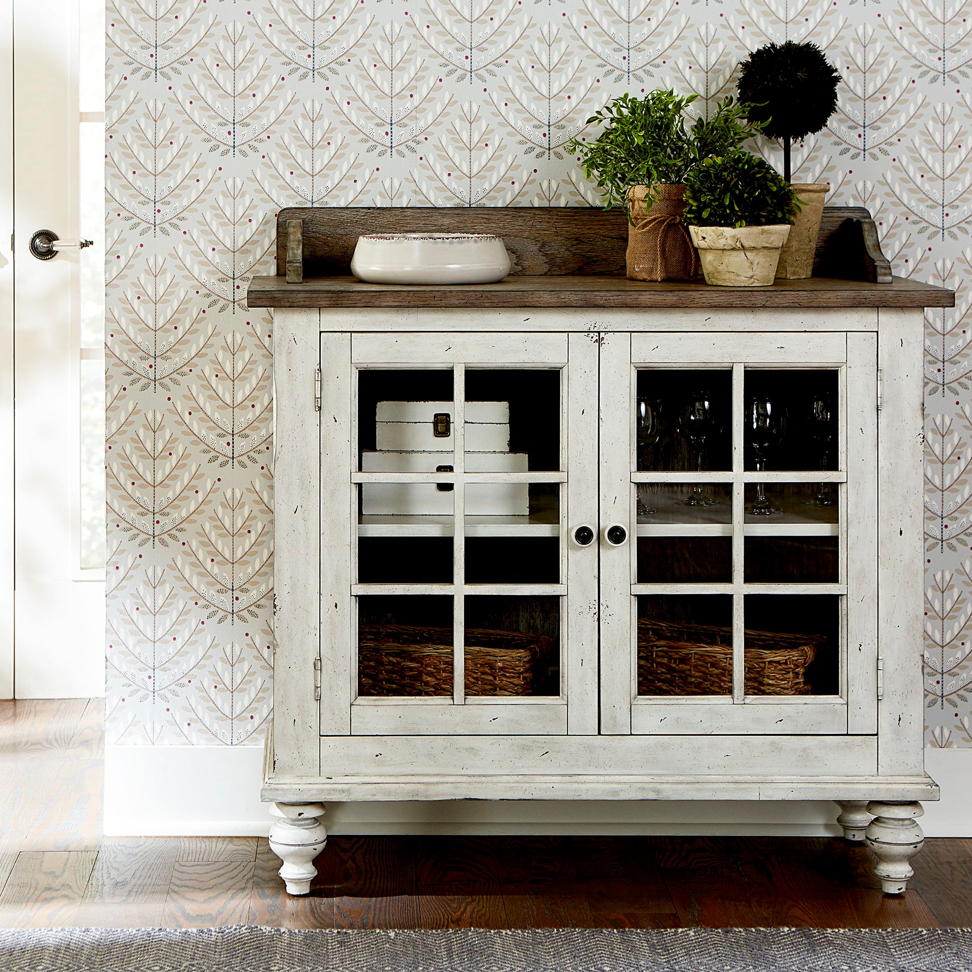 Whitney - Server - White - Hornell Furniture Outlet