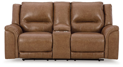 Trasimeno - Power Reclining Loveseat With Console - Hornell Furniture Outlet