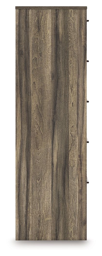 Elbrim - Brown - Five Drawer Chest - Hornell Furniture Outlet