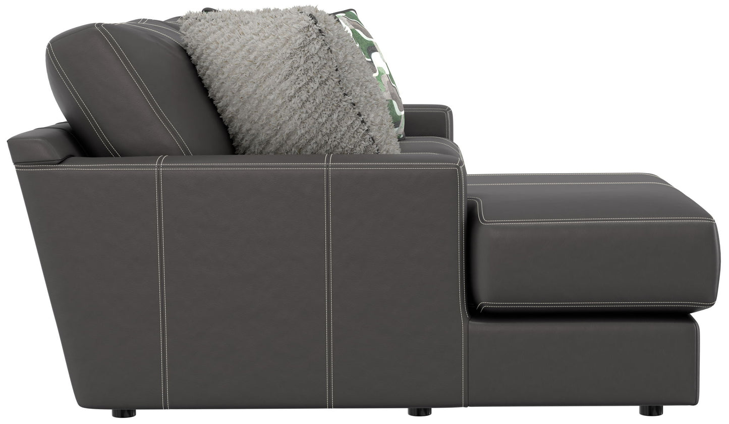 Minori - Italian Leather Sectional - Hornell Furniture Outlet