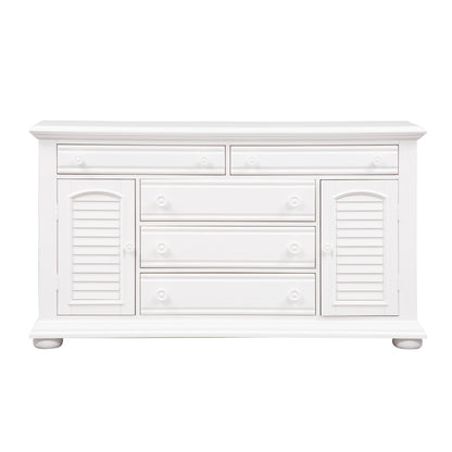 Summer House - 2 Door 5 Drawer Dresser - White - Hornell Furniture Outlet