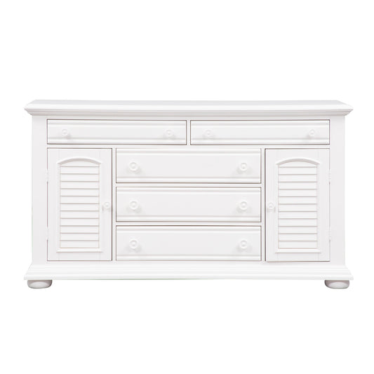 Summer House - 2 Door 5 Drawer Dresser - White - Hornell Furniture Outlet