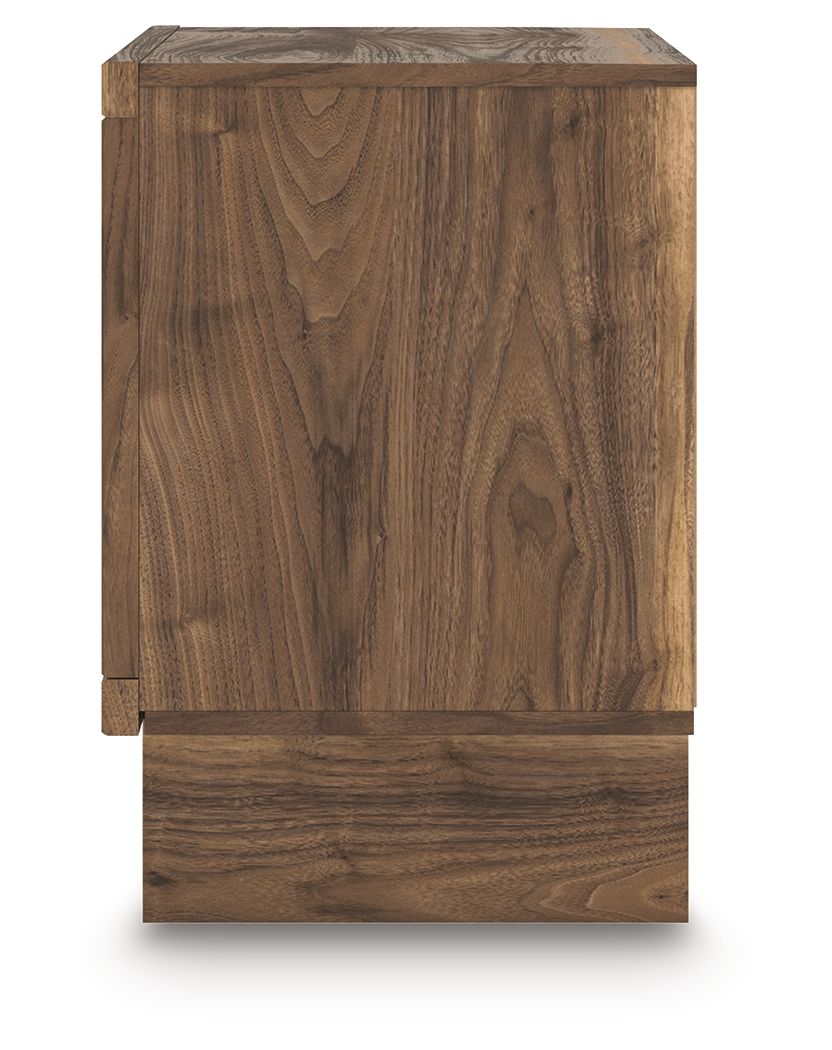 Chirason - Brown - Two Drawer Night Stand - Hornell Furniture Outlet