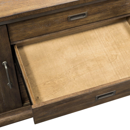 Stone Brook - Computer Credenza - Dark Brown - Hornell Furniture Outlet