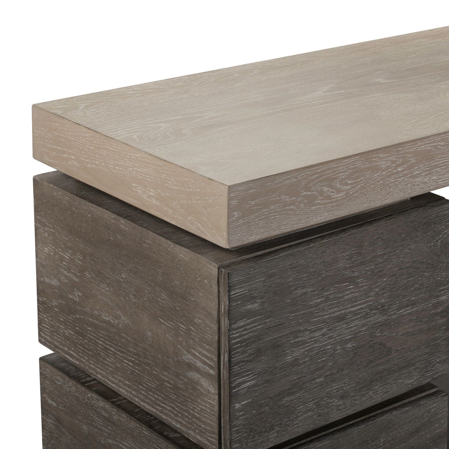 Piedmont - 84'' TV Console - Charcoal / Ash - Hornell Furniture Outlet