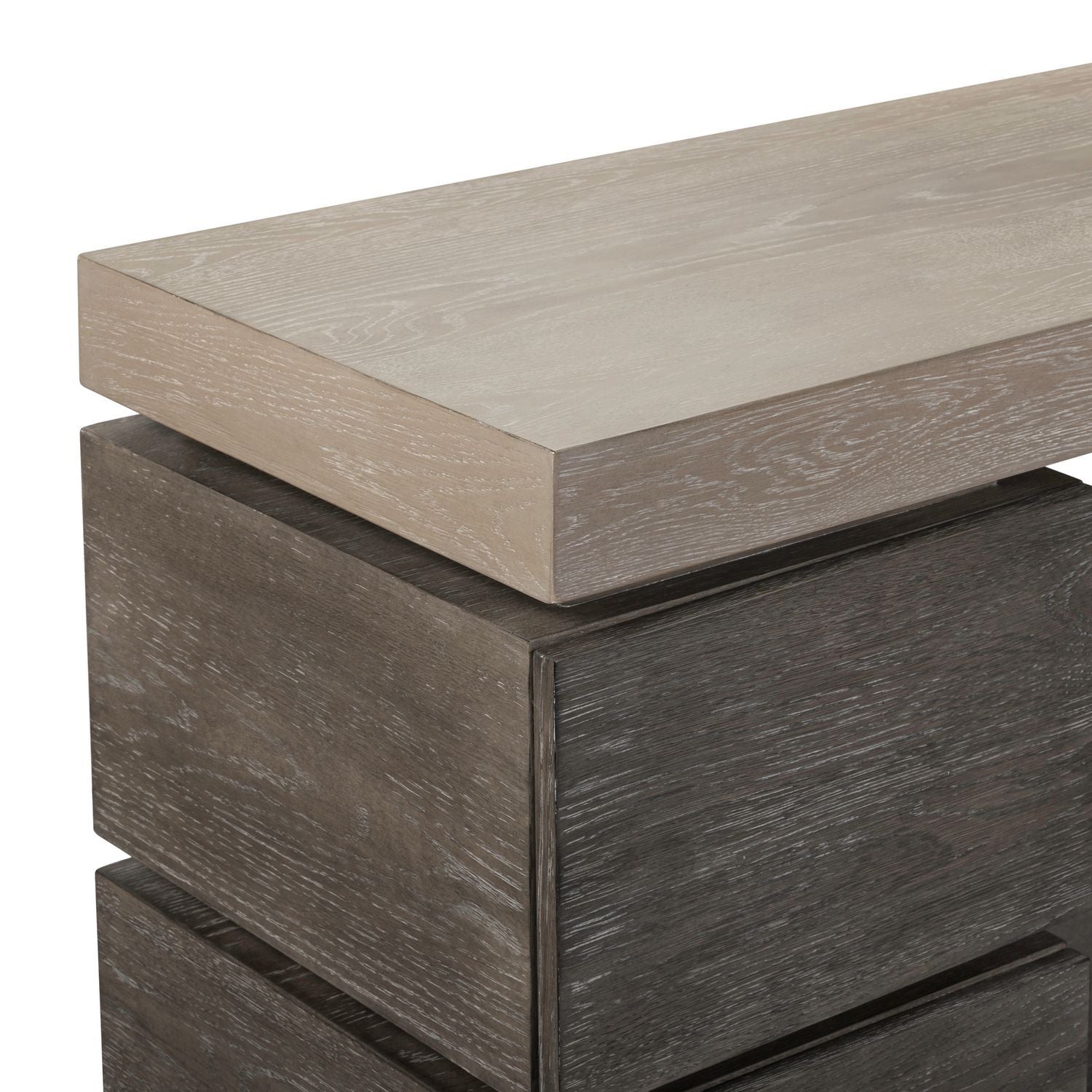 Piedmont - 84'' TV Console - Charcoal / Ash - Hornell Furniture Outlet