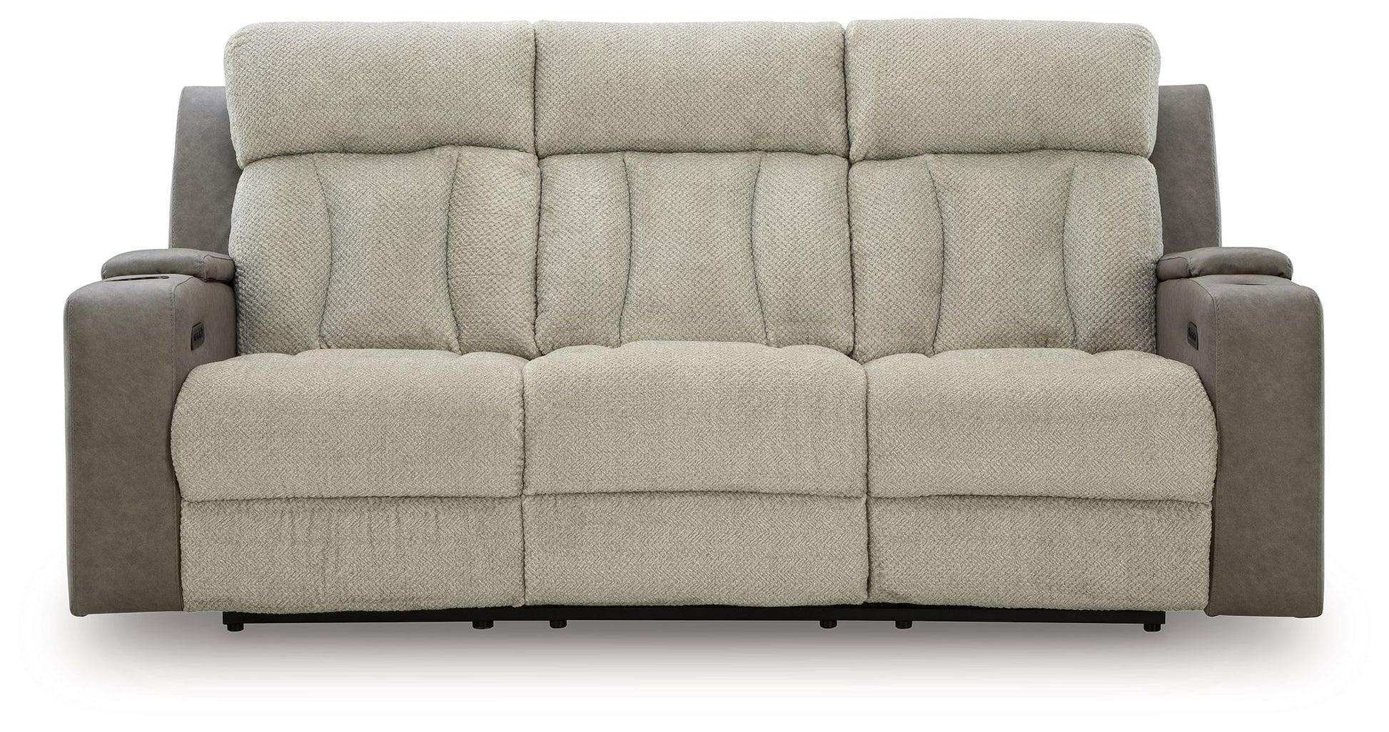 WhipLash - Sisal - Power Reclining Sofa With Adj Headrest - Hornell Furniture Outlet