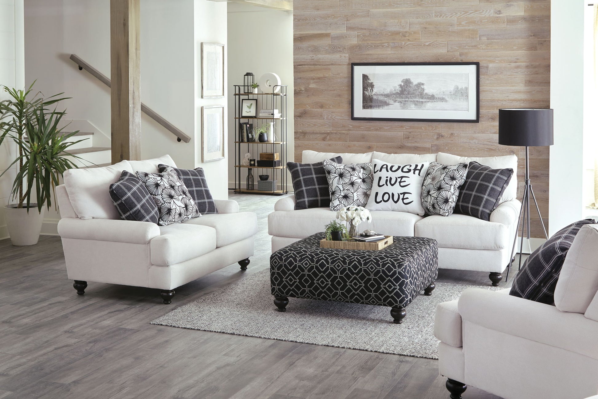 Cumberland - Cocktail Ottoman - Onyx - Hornell Furniture Outlet