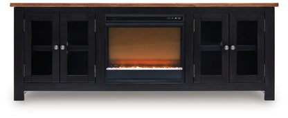 Wildenauer - 76" TV Stand With Electric Fireplace - Hornell Furniture Outlet