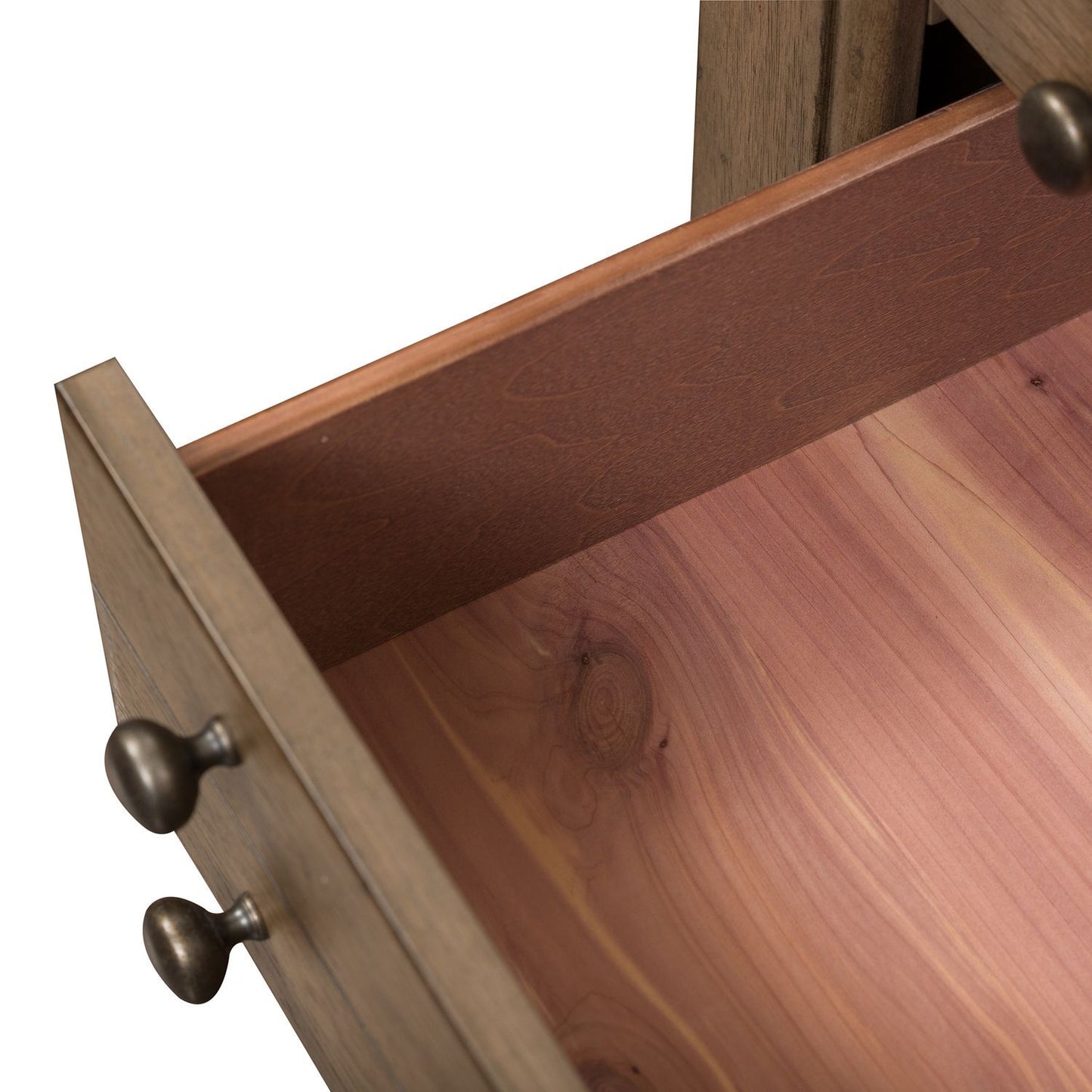 Americana Farmhouse - Bedside Chest With Charging Station - Hornell Furniture Outlet