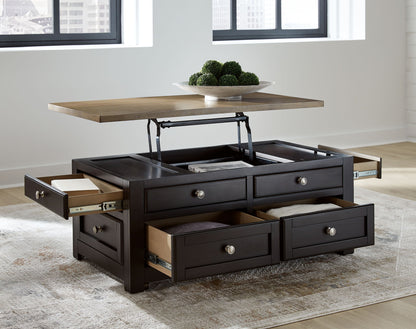 Drazmine - Brown - Lift Top Cocktail Table - Hornell Furniture Outlet