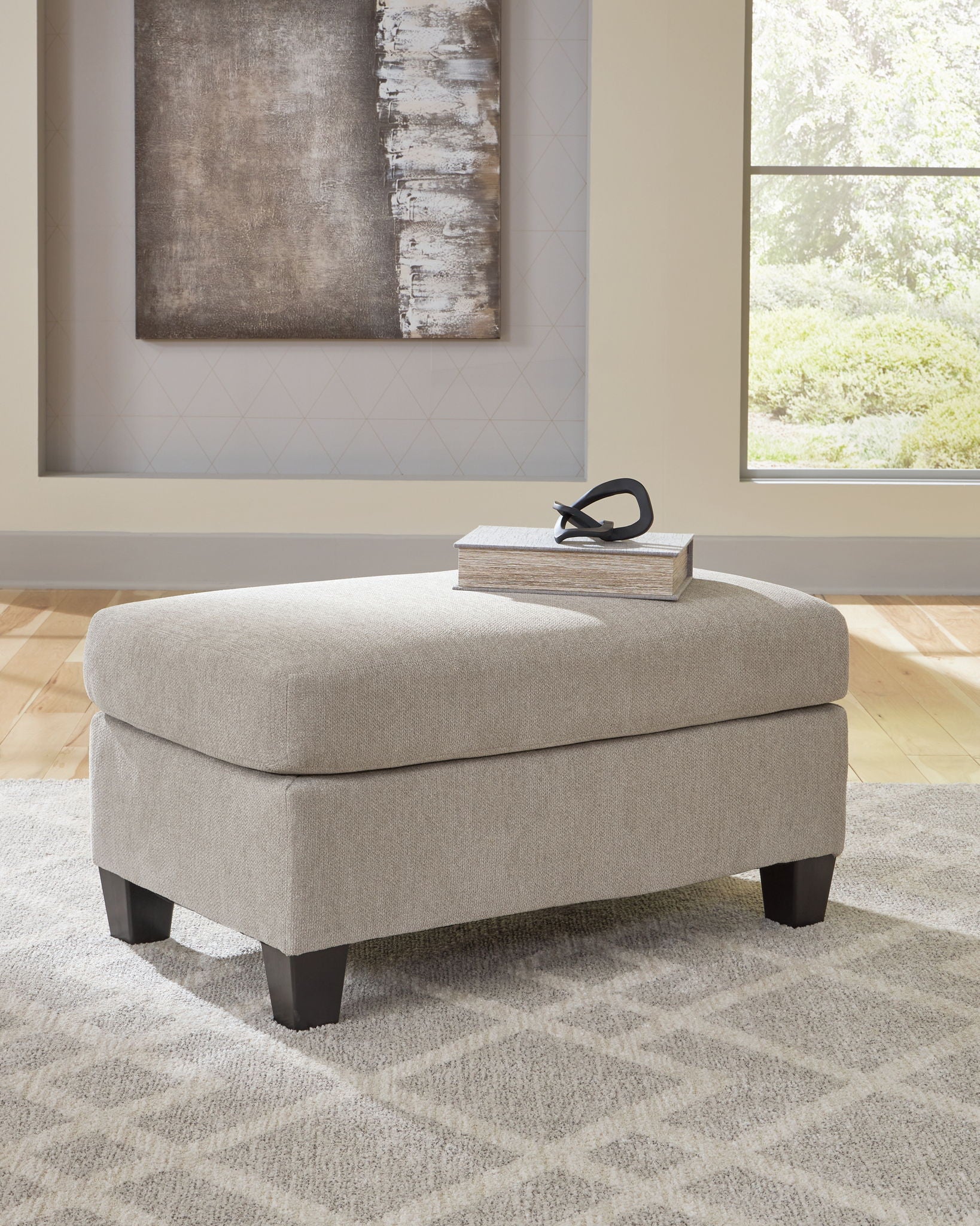 Willarae - 2 Pc. - Chair And A Half, Ottoman - Taupe - Hornell Furniture Outlet