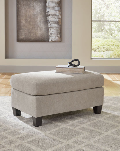 Willarae - 2 Pc. - Chair And A Half, Ottoman - Taupe - Hornell Furniture Outlet