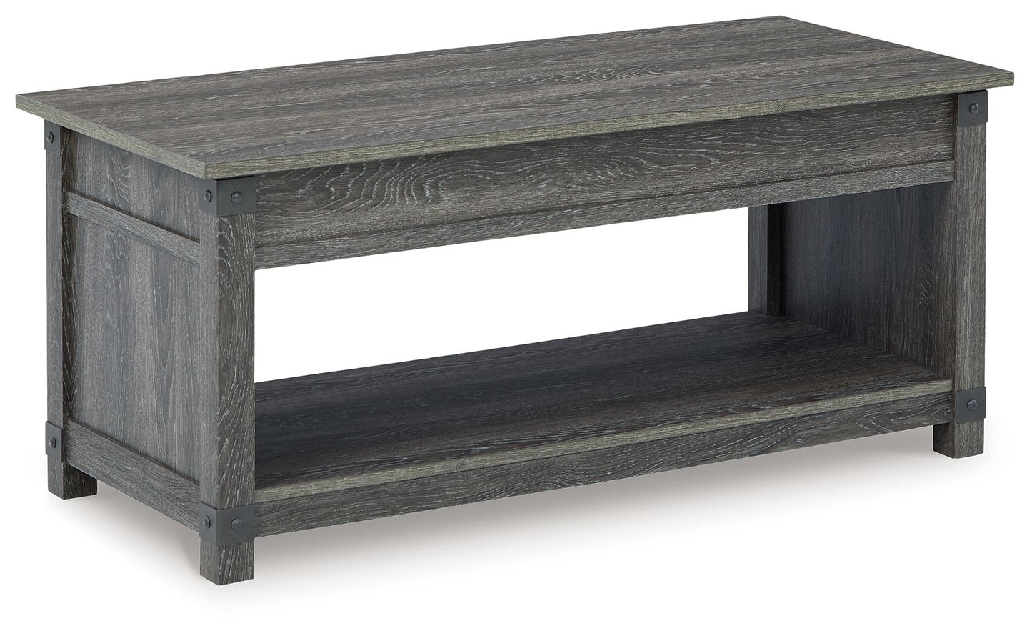 Freedan - Rect Lift Top Cocktail Table - Grayish Brown - Hornell Furniture Outlet