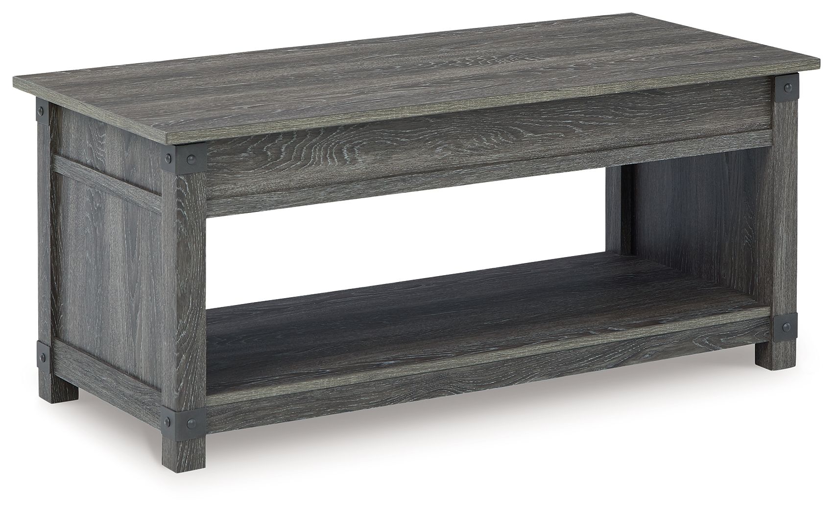 Freedan - Rect Lift Top Cocktail Table - Grayish Brown - Hornell Furniture Outlet