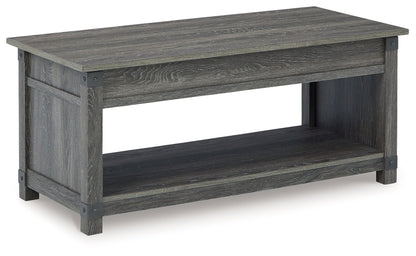 Freedan - Rect Lift Top Cocktail Table - Grayish Brown - Hornell Furniture Outlet