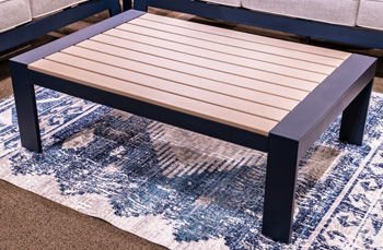 East Beach - Blue - Rectangular Cocktail Table - Hornell Furniture Outlet