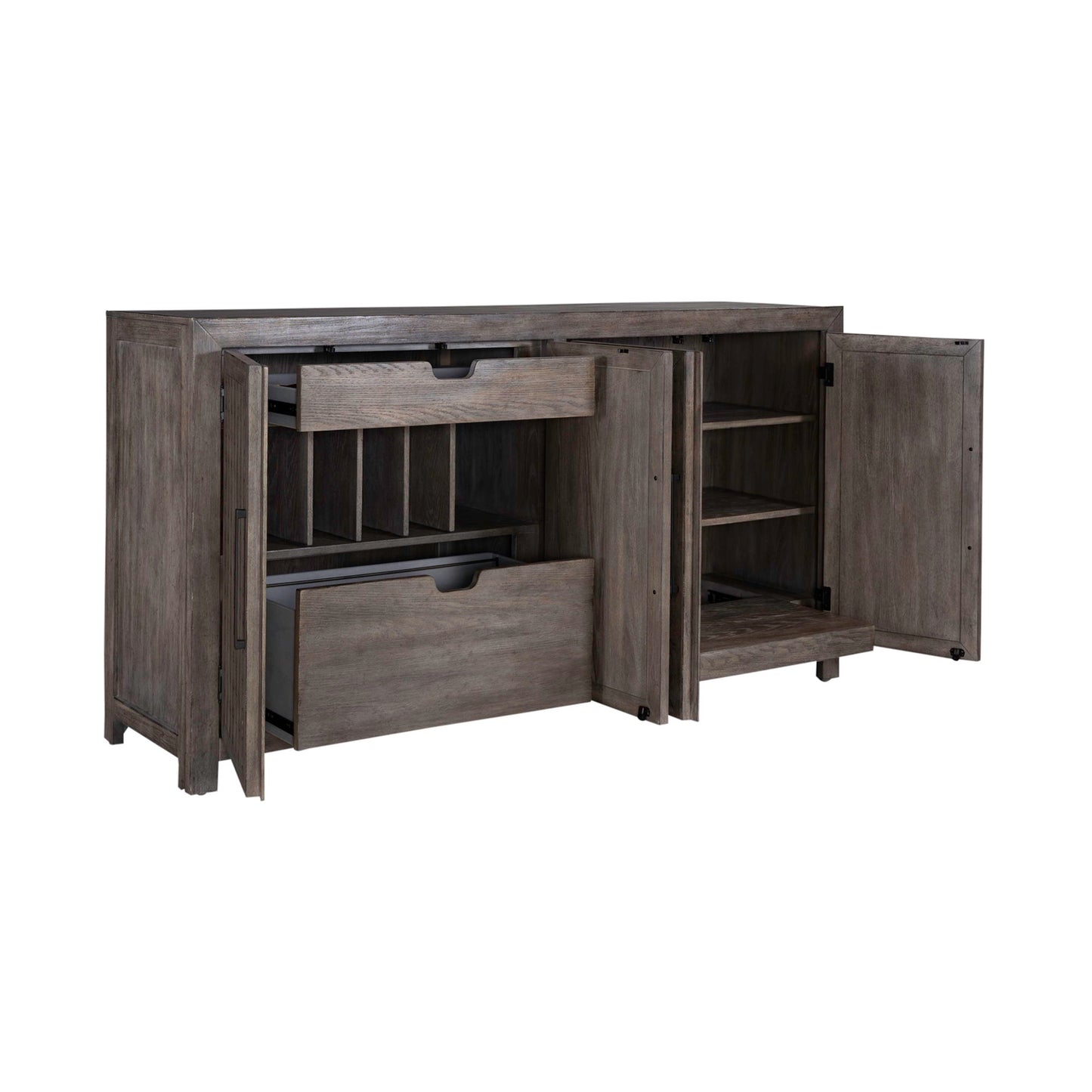 Winslow - Accent Buffet - Smokey Ash - Hornell Furniture Outlet