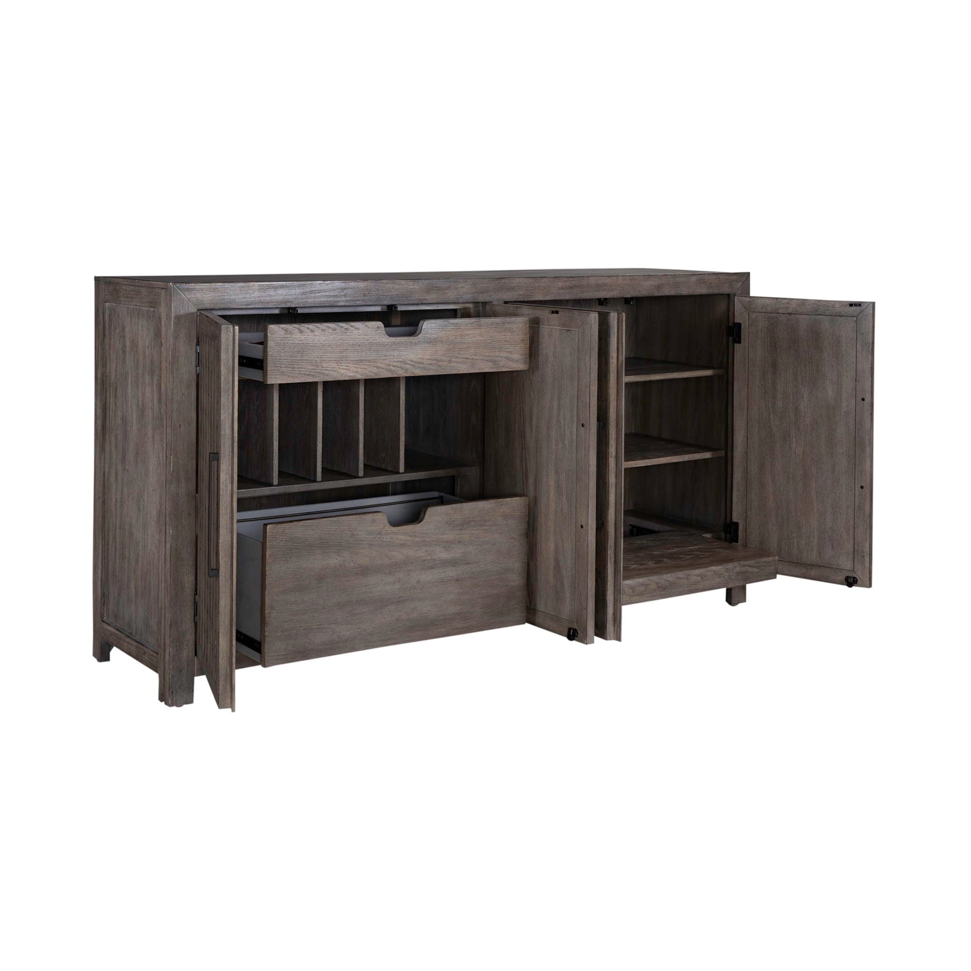 Winslow - Accent Buffet - Smokey Ash - Hornell Furniture Outlet