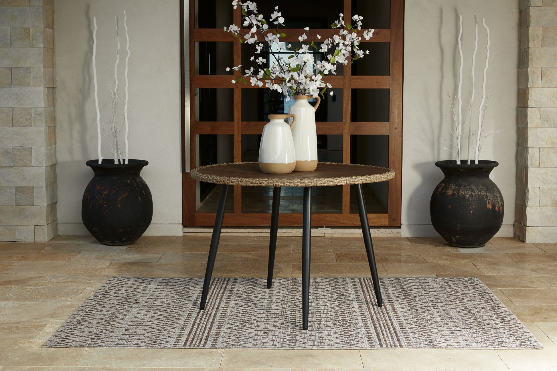 Amaris - Brown / Black - 5 Pc. - Dining Set - Hornell Furniture Outlet