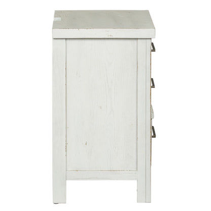 Modern Farmhouse - 3 Drawer Night Stand - Hornell Furniture Outlet