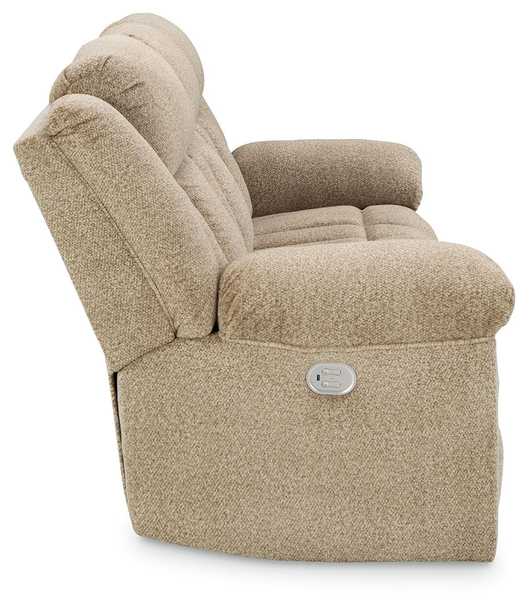Tip - off - Power Reclining Sofa With Adj Headrest - Hornell Furniture Outlet
