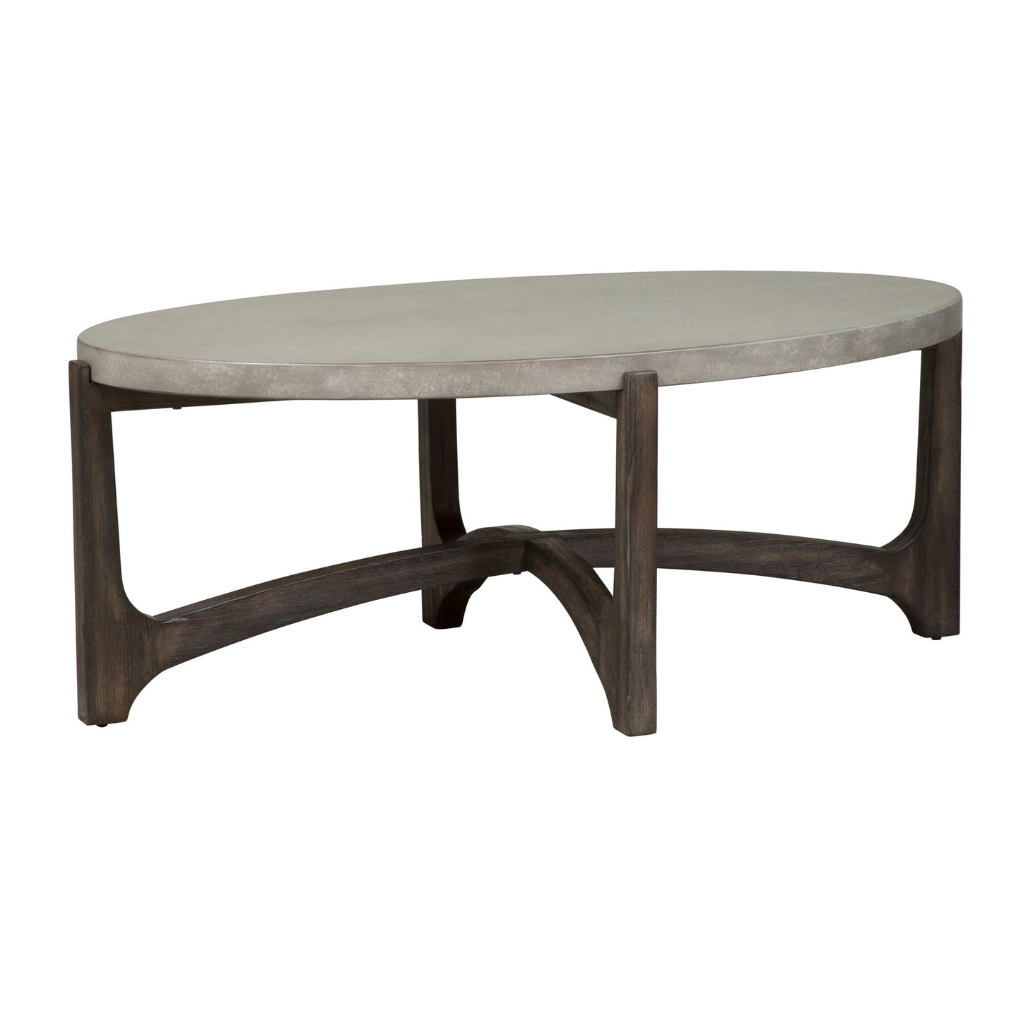 Cascade - Oval Cocktail Table - Dark Brown - Hornell Furniture Outlet