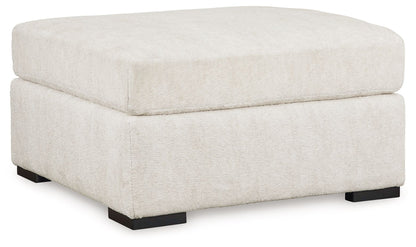 Chessington - Ivory - Oversized Accent Ottoman - Hornell Furniture Outlet