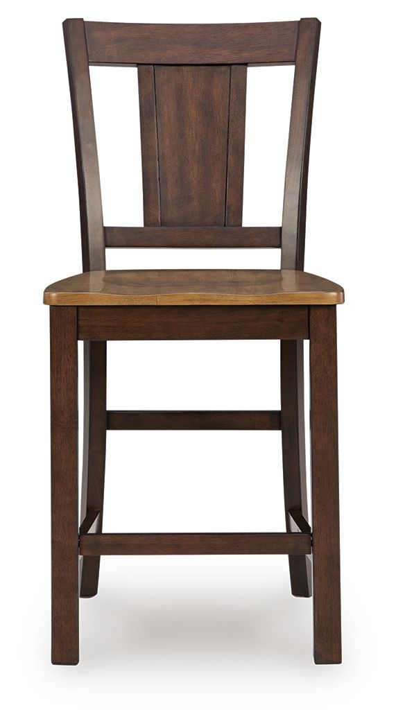 Rylandeen - Barstool (Set of 2) - Light Brown / Dark Brown - Hornell Furniture Outlet