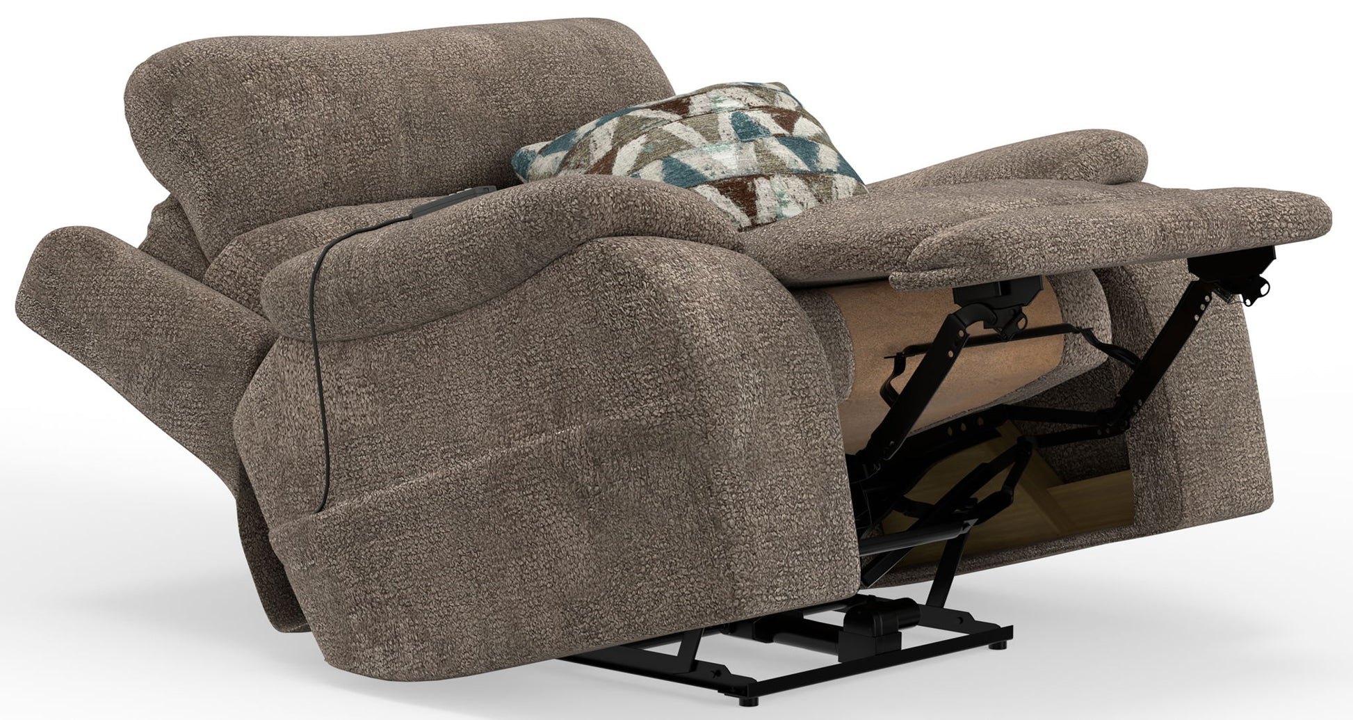 Joya - Power Lay Zero Gravity Recliner With Power Adjustable Headrest And CR3 Heat/Massage/Lumbar/ZG - Mushroom - Hornell Furniture Outlet