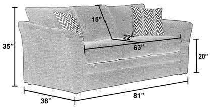 Varner - Sofa - Ebony - Hornell Furniture Outlet