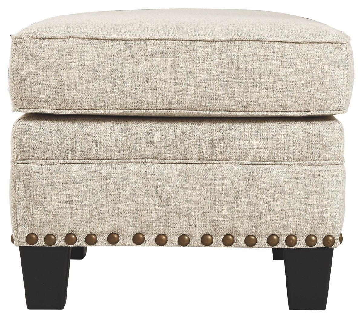 Claredon - Linen - Ottoman - Hornell Furniture Outlet