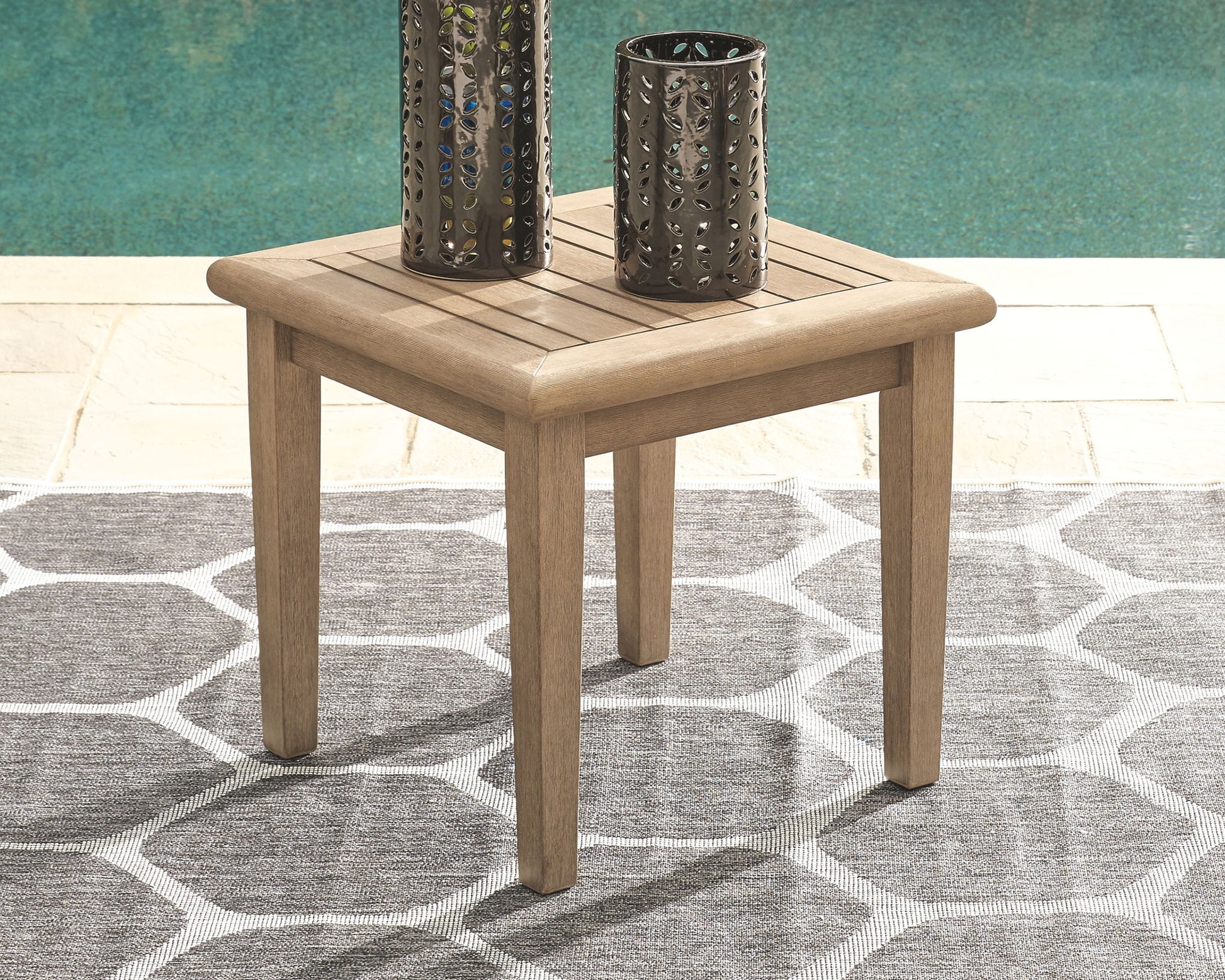 Gerianne - Brown - Square End Table - Hornell Furniture Outlet