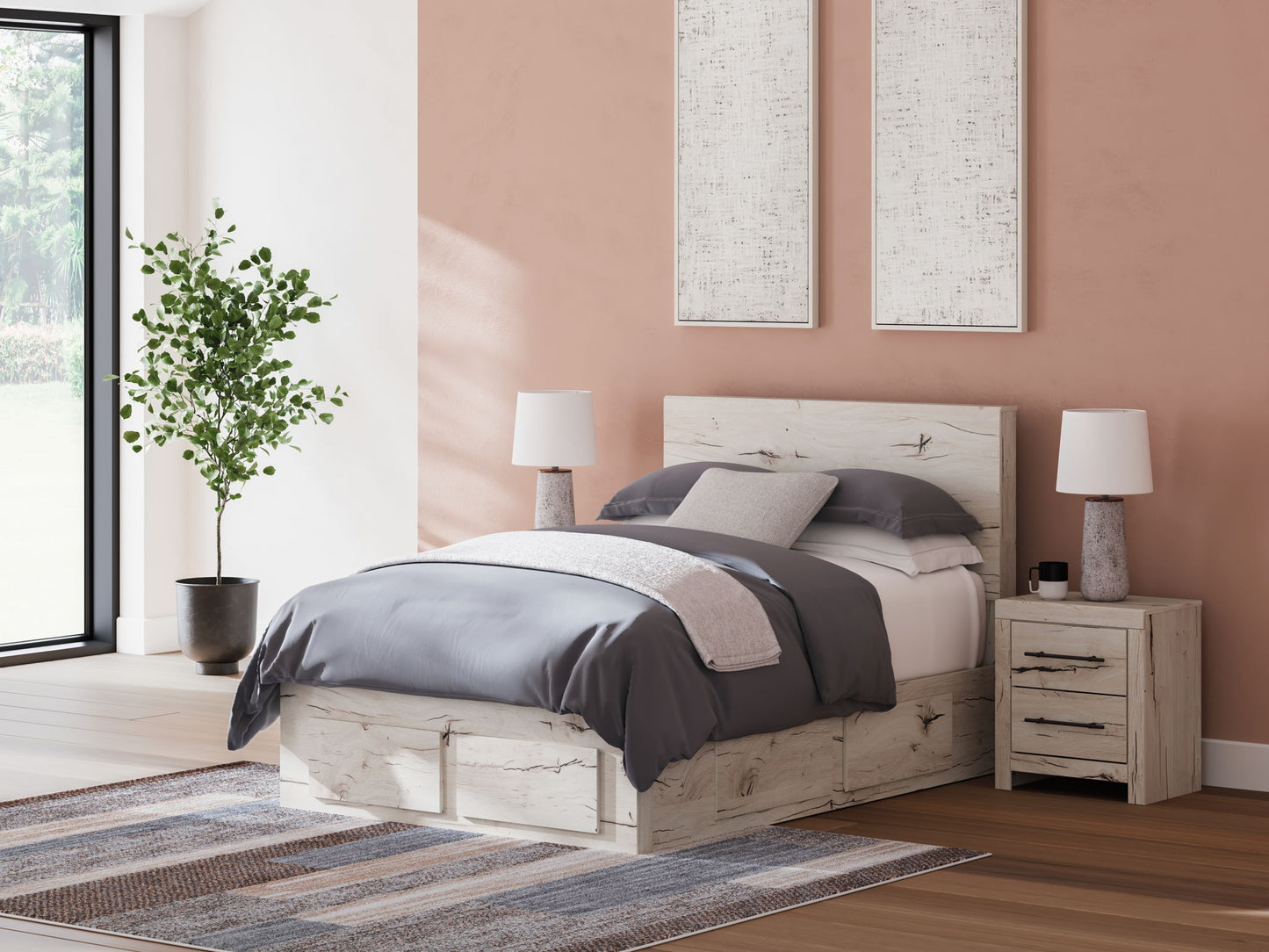 Lawroy - Panel Bed With Storage - Hornell Furniture Outlet