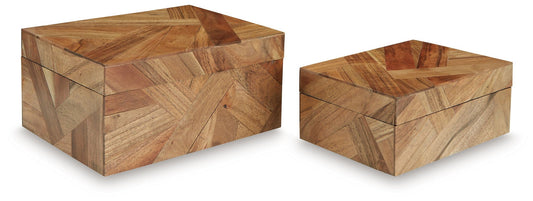 Antford - Brown - Box Set (Set of 2) - Hornell Furniture Outlet