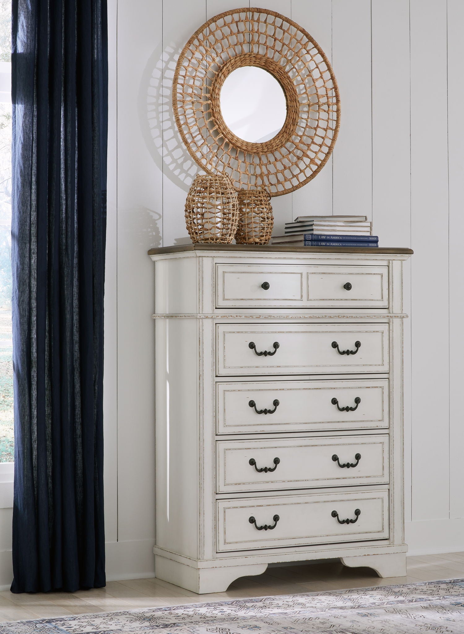 Blendon - Two - tone - Five Drawer Chest - Hornell Furniture Outlet