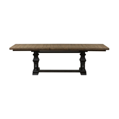 Harvest Home - Trestle Table Set - Hornell Furniture Outlet
