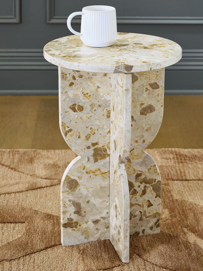 Treygan - Beige - Accent Table - Hornell Furniture Outlet