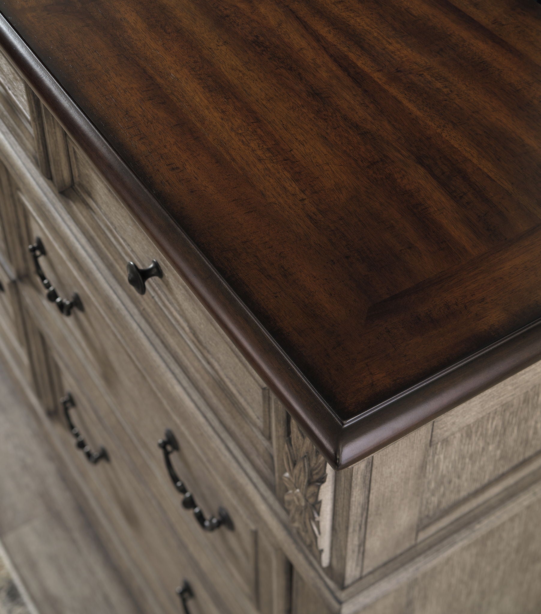Lodenbay - Antique Gray - Dresser, Mirror - Hornell Furniture Outlet