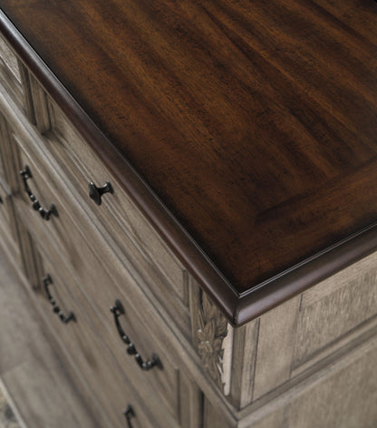 Lodenbay - Antique Gray - Dresser, Mirror - Hornell Furniture Outlet