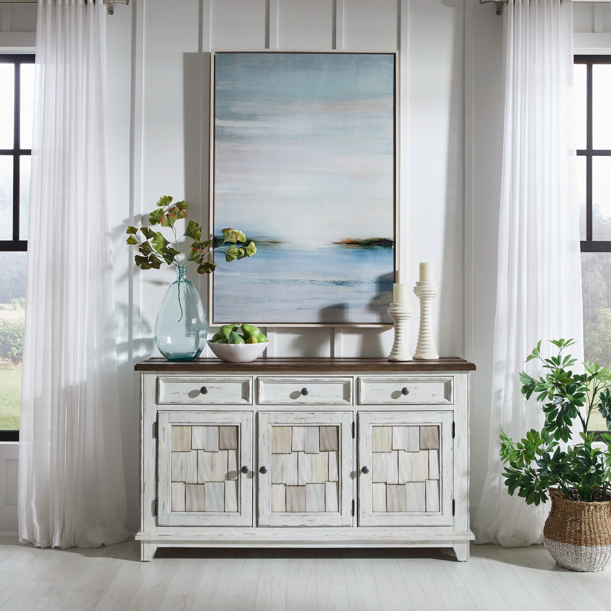 River Place - Accent Server - White - Hornell Furniture Outlet
